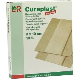 CURAPLAST Obväz na rany sensitive 8x10 cm 1 m, 10 ks