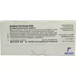 ACIDUM FORMICAE D 30 ampuliek, 8 ks