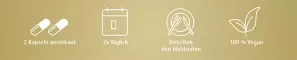 Instructions for use for Vegetariánska kapsula Maca Gold, 180 kusov - 2