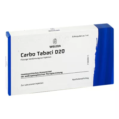 CARBO TABACI D 20 ampuliek, 8 ks