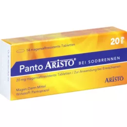 PANTO Aristo na pálenie záhy 20 mg entericky obalené tablety, 14 ks