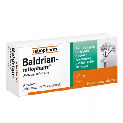 Valerian ratiopharm obalené tablety, 30 ks Valerian ratiopharm obalené tablety, 30 ks