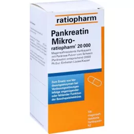PANKREATIN Micro-ratio.20.000 tvrdých kapsúl so žalúdočnou šťavou, 100 ks
