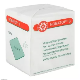 NOBATOP 8 kompresov 10x10 cm nesterilných, 100 ks