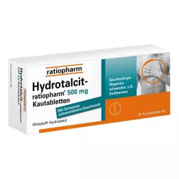 HYDROTALCIT-ratiopharm 500 mg žuvacie tablety, 50 ks