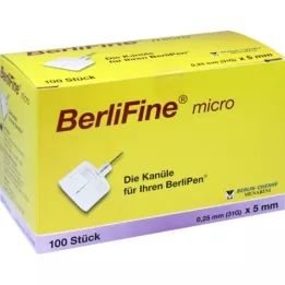 BERLIFINE mikroihly 0,25x5 mm, 100 ks