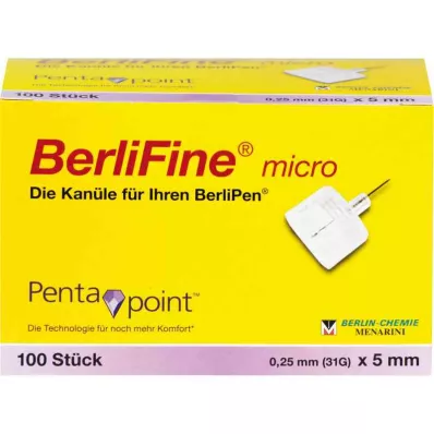 BERLIFINE mikroihly 0,25x5 mm, 100 ks BERLIFINE mikroihly 0,25x5 mm, 100 ks