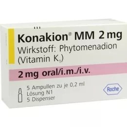 KONAKION MM 2 mg roztok, 5 ks