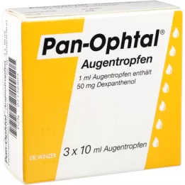 PAN OPHTAL Očné kvapky, 3X10 ml