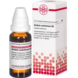 ACIDUM CARBOLICUM D 6 riedenie, 20 ml