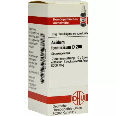 ACIDUM FORMICICUM D 200 globúl, 10 g ACIDUM FORMICICUM D 200 globúl, 10 g