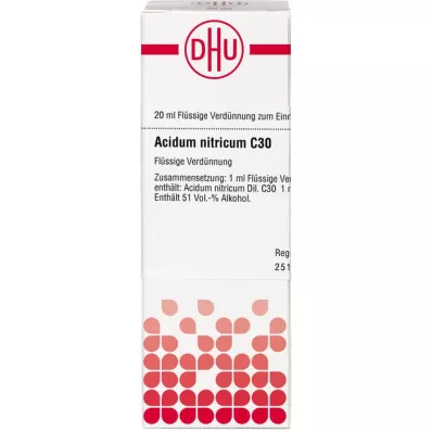 ACIDUM NITRICUM C 30 riedenie, 20 ml