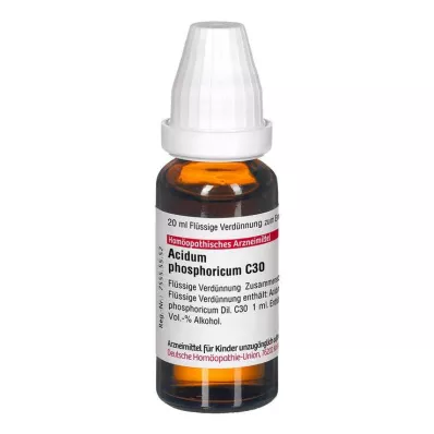 ACIDUM PHOSPHORICUM C 30 riedenie, 20 ml