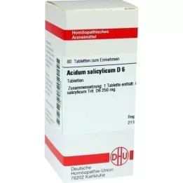 ACIDUM SALICYLICUM D 6 tabliet, 80 kapsúl