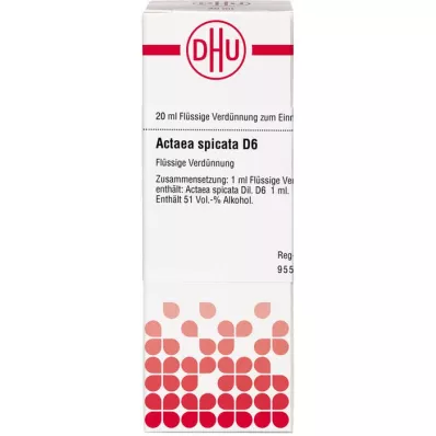 ACTAEA SPICATA D 6 riedenie, 20 ml