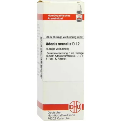 DHU Adonis vernalis D 12 riedenie, 20 ml
