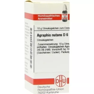 AGRAPHIS NUTANS D 6 guľôčok, 10 g