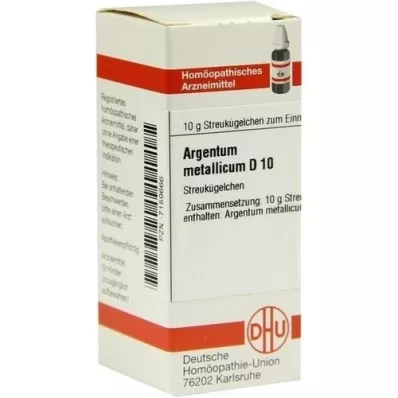 ARGENTUM METALLICUM D 10 guľôčok, 10 g