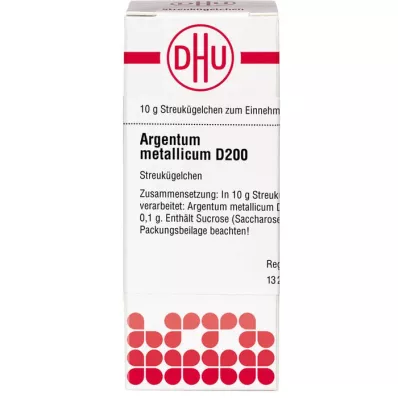 ARGENTUM METALLICUM D 200 globúl, 10 g