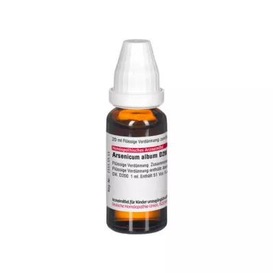ARSENICUM ALBUM D 200 riedenie, 20 ml ARSENICUM ALBUM D 200 riedenie, 20 ml