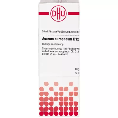 ASARUM EUROPAEUM D 12 riedenie, 20 ml