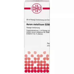 AURUM METALLICUM D 200 riedenie, 20 ml