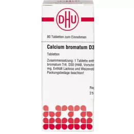 CALCIUM BROMATUM D 30 tabliet, 80 kapsúl