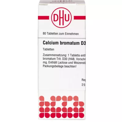 CALCIUM BROMATUM D 30 tabliet, 80 kapsúl