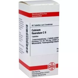 CALCIUM FLUORATUM C 6 tabliet, 80 kapsúl