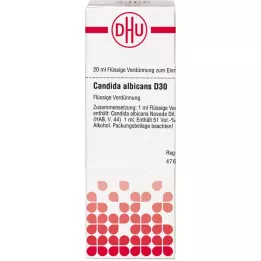 CANDIDA ALBICANS D 30 riedenie, 20 ml