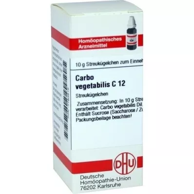 CARBO VEGETABILIS C 12 guľôčok, 10 g