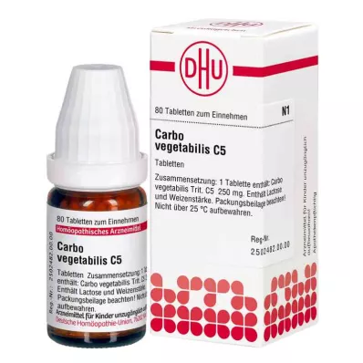 Carbo Vegetabilis C5 tablety (80 kusov)