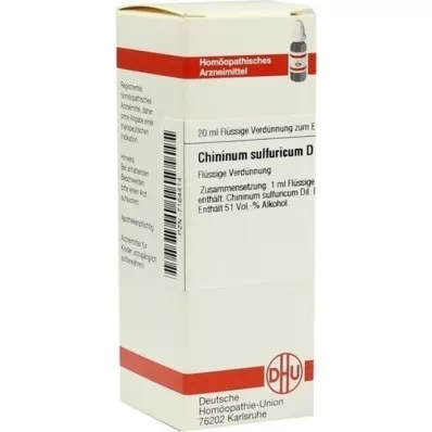 CHININUM SULFURICUM D 30 riedenie, 20 ml