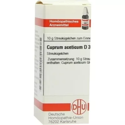 CUPRUM ACETICUM D 3 guľôčky, 10 g
