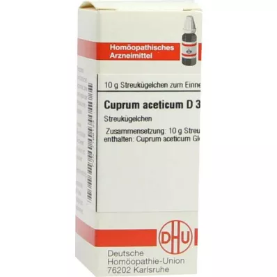 DHU Cuprum aceticum D 3 guľôčky, 10 g