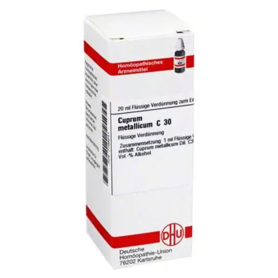 DHU Cuprum metallicum C 30 riedenie, 20 ml DHU Cuprum metallicum C 30 riedenie, 20 ml