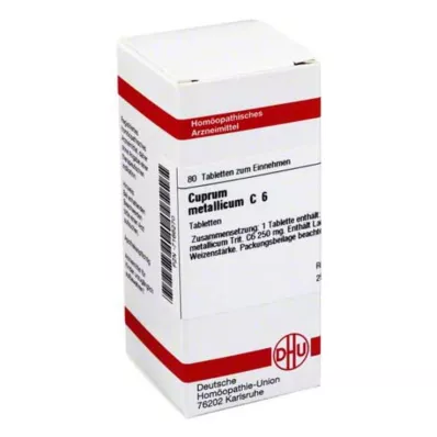 DHU Cuprum metallicum C 6 tabliet, 80 ks