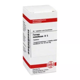 FERRUM METALLICUM D 5 tabliet, 80 kapsúl
