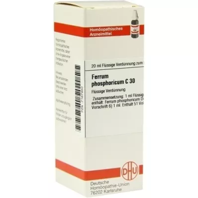 FERRUM PHOSPHORICUM C 30 riedenie, 20 ml