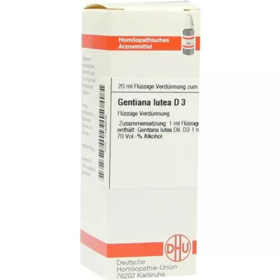 GENTIANA LUTEA D 3 riedenie, 20 ml GENTIANA LUTEA D 3 riedenie, 20 ml