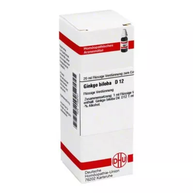 DHU Ginkgo biloba D 12 riedenie, 20 ml