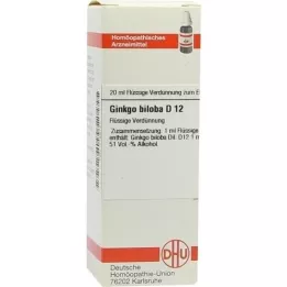 GINKGO BILOBA D 12 riedenie, 20 ml