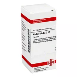 GINKGO BILOBA D 12 tabliet, 80 kapsúl