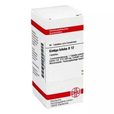 DHU Ginkgo biloba D 12 tabliet, 80 ks DHU Ginkgo biloba D 12 tabliet, 80 ks
