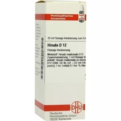 HIRUDO D 12 riedenie, 20 ml