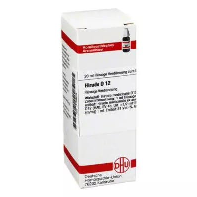 HIRUDO D 12 riedenie, 20 ml HIRUDO D 12 riedenie, 20 ml