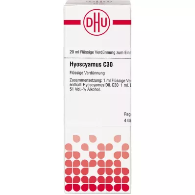 HYOSCYAMUS C 30 riedenie, 20 ml