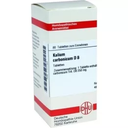 KALIUM CARBONICUM D 8 tabliet, 80 kapsúl