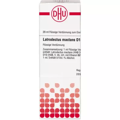 LATRODECTUS mactans D 10 riedenie, 20 ml