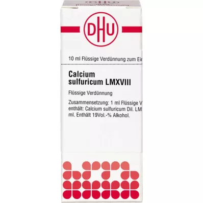 CALCIUM SULFURICUM LM XVIII Riedenie, 10 ml
